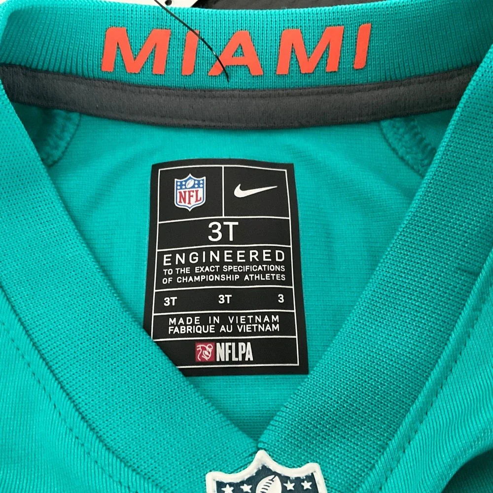 Nike Miami Dolphins Tyreek Hill 10 NFL Jersey Toddler 3T Aqua 9Z1T1N9P9-DOLTH